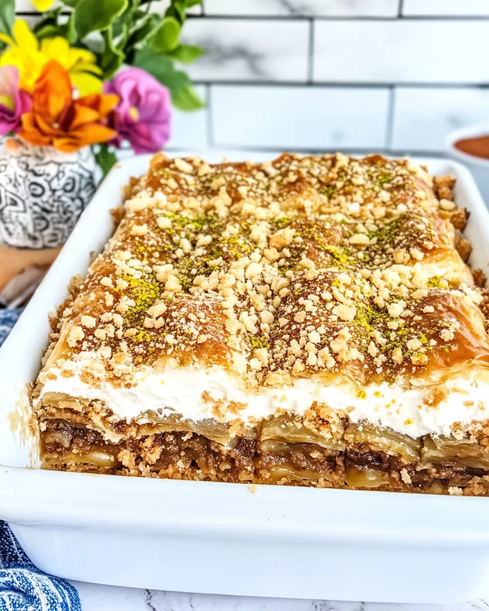 Homemade Baklava Cake photo
