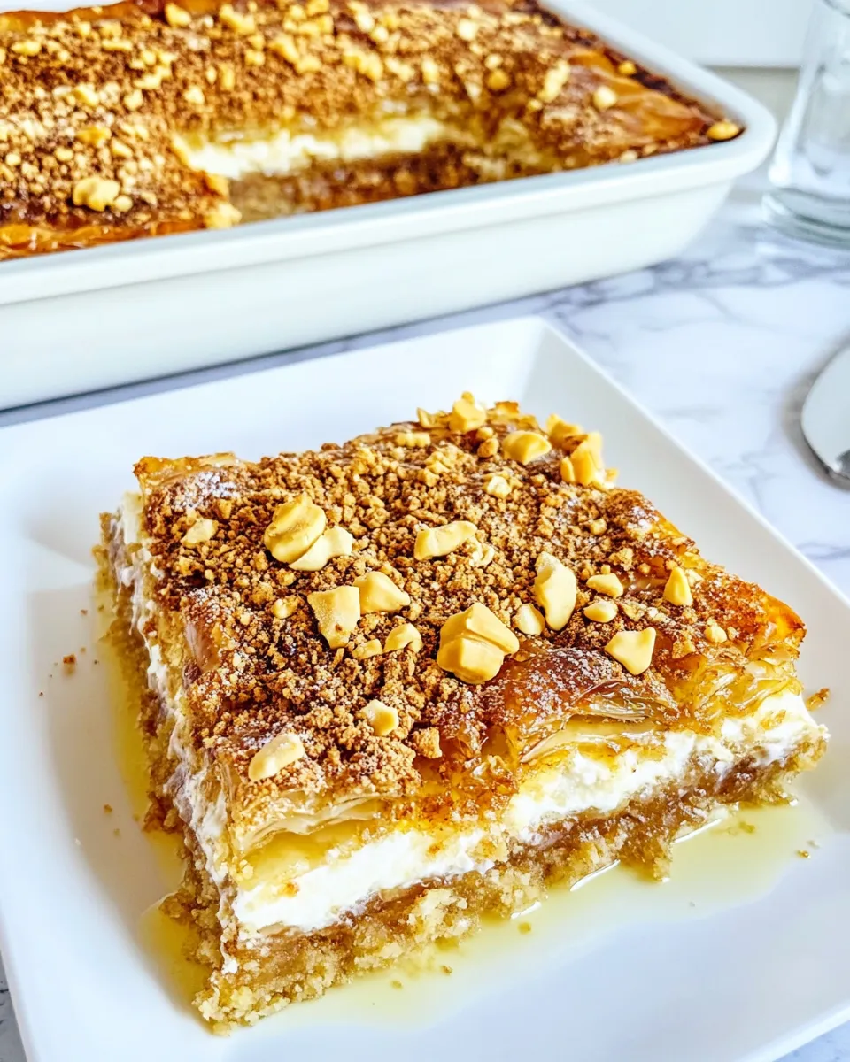 Delicious Baklava Cake shot