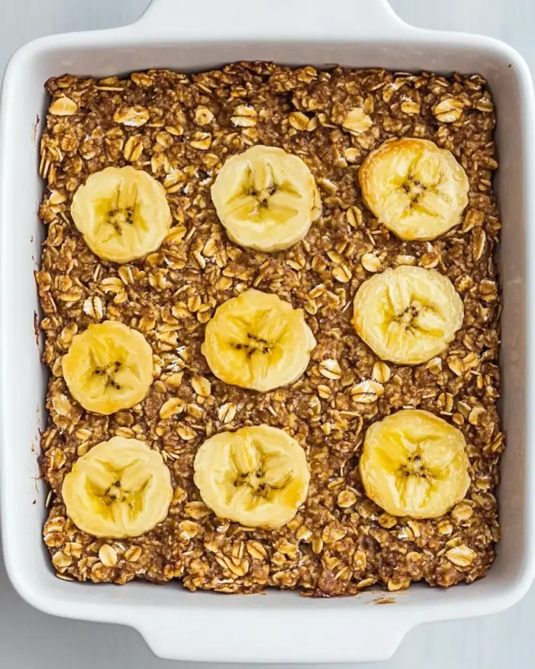Homemade Banana Baked Oatmeal recipe photo
