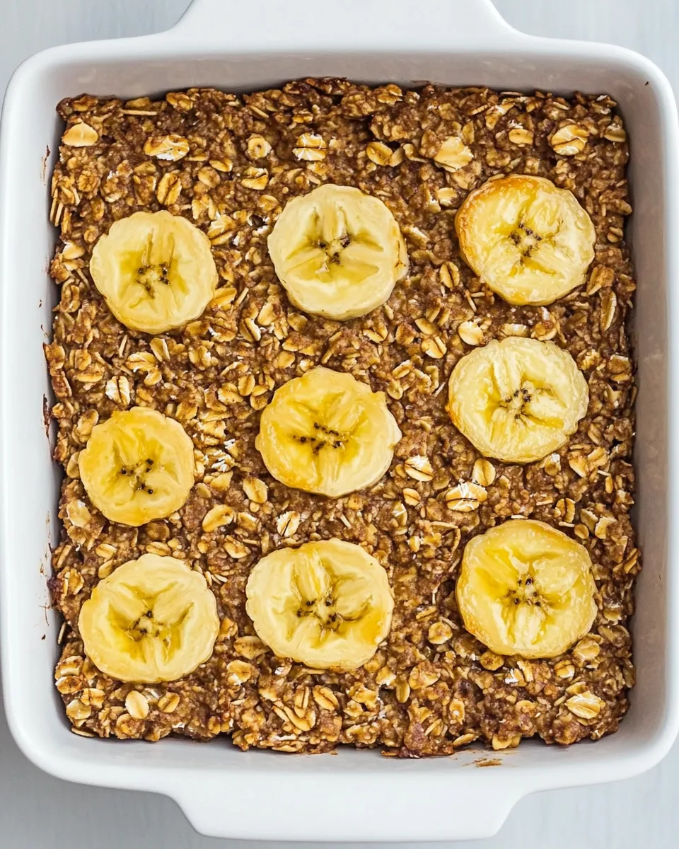 Homemade Banana Baked Oatmeal recipe photo