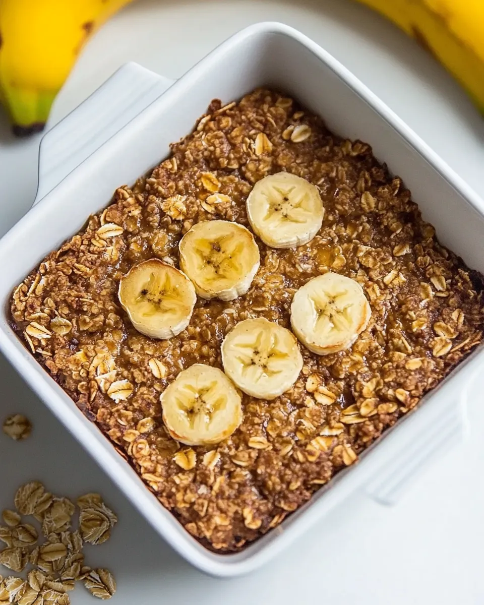 Delicious Banana Baked Oatmeal image