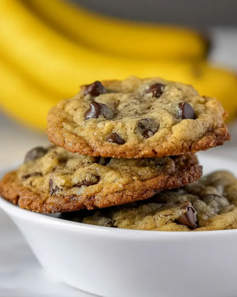 Homemade Banana Chocolate Chip Cookies photo