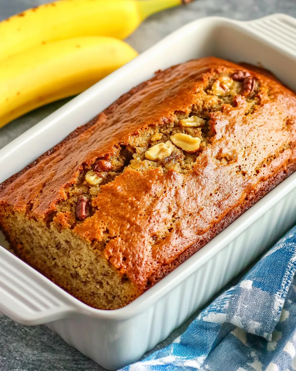 Delicious Banana Nut Bread Recipe shot