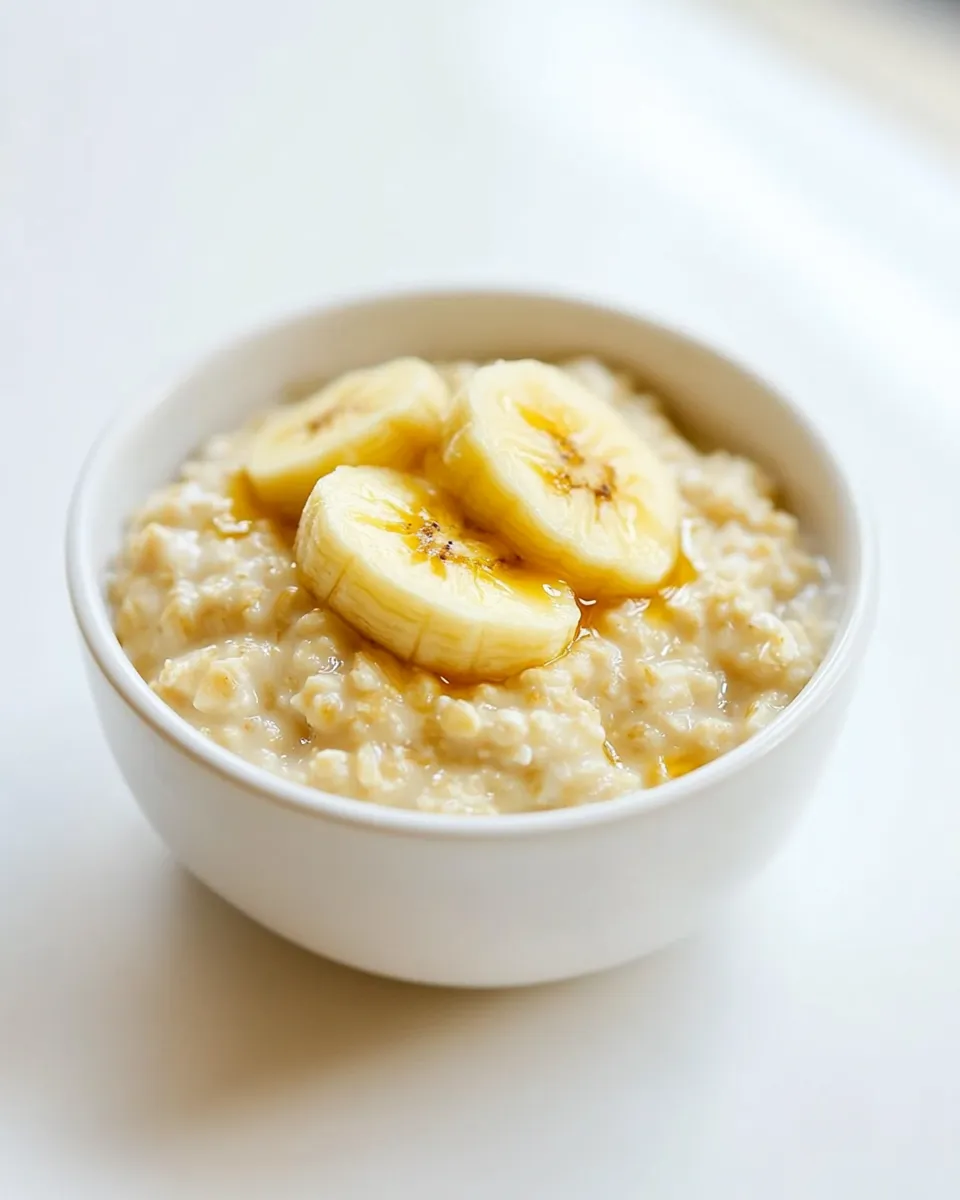 Delicious Banana Smash Oatmeal shot