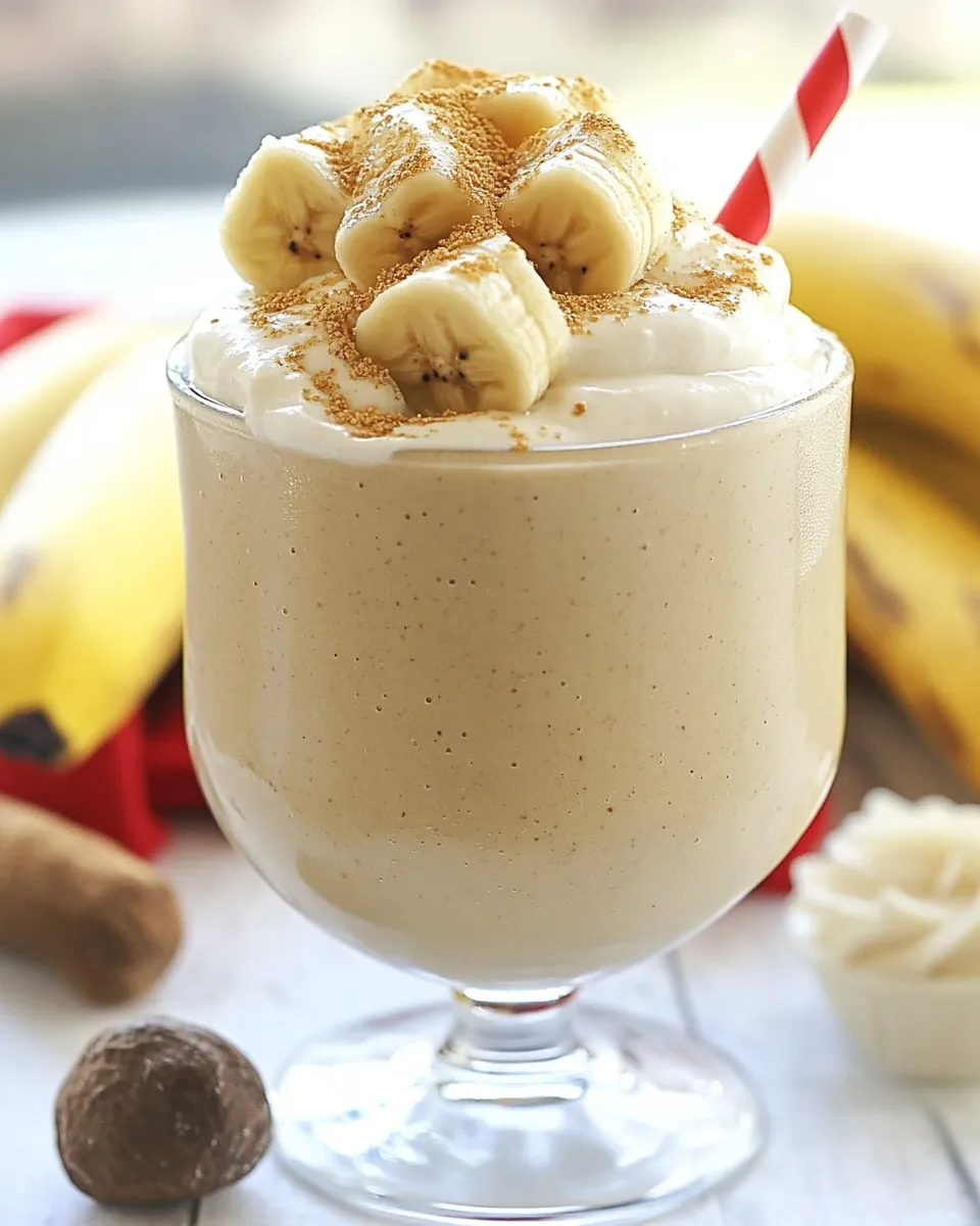 Homemade Bananas Foster Smoothie photo