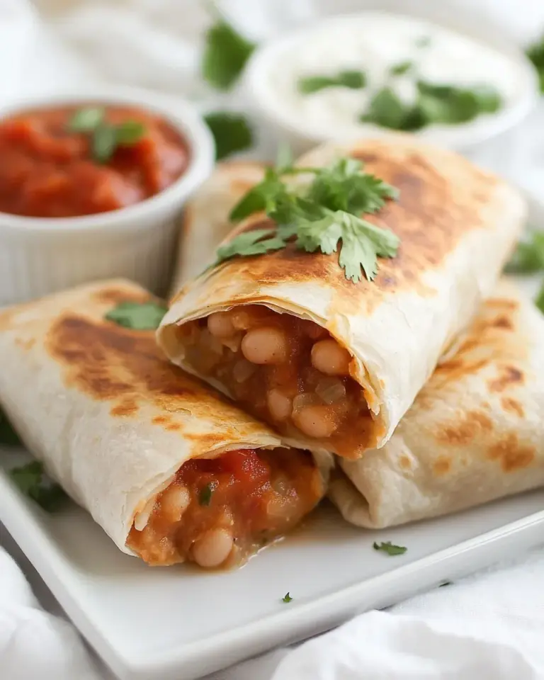 Homemade Bean Chimichangas photo