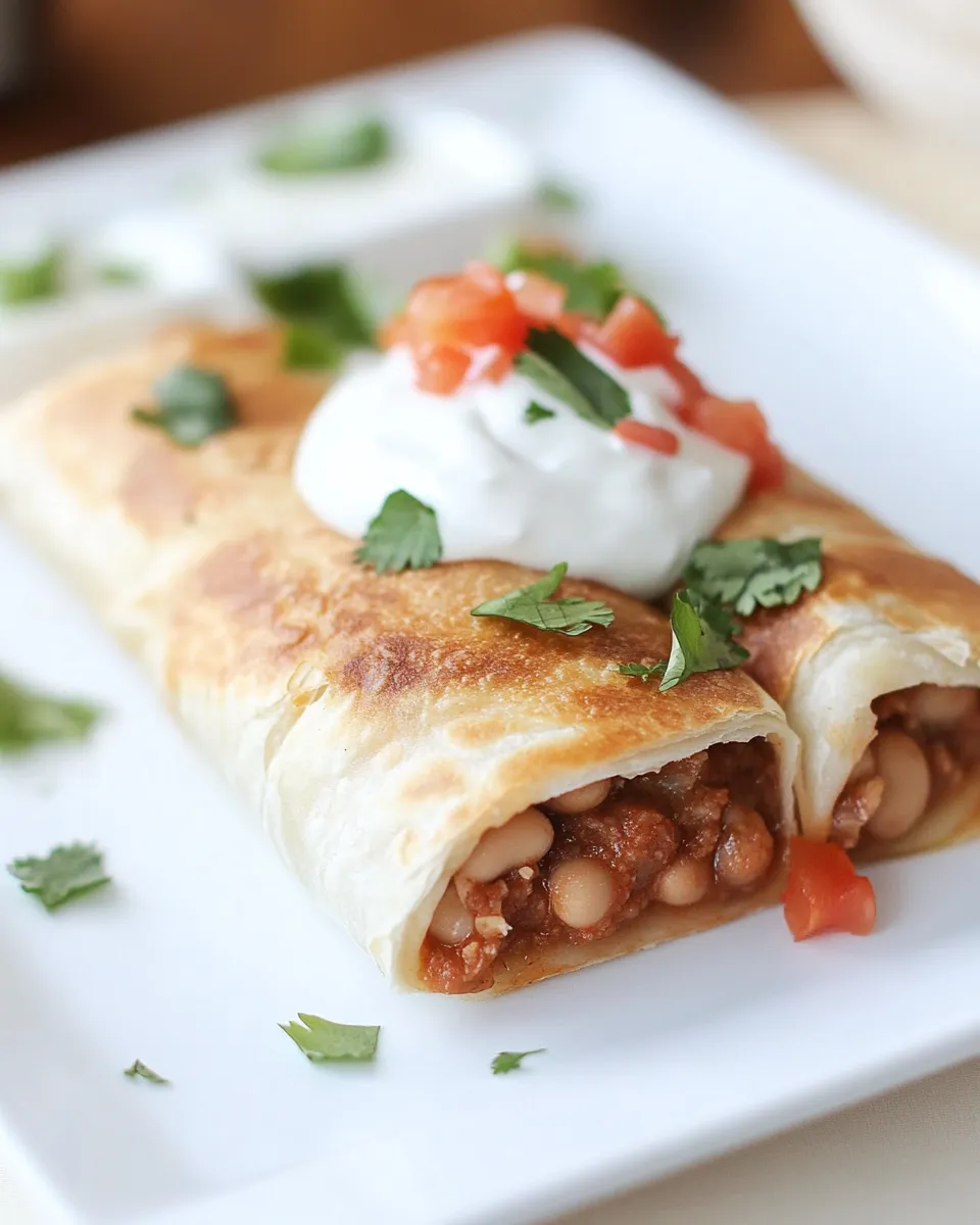 Easy Bean Chimichangas picture