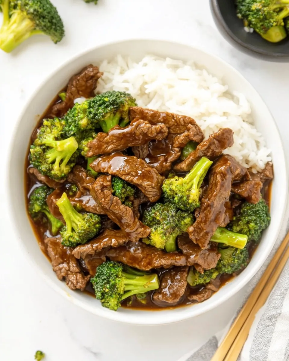 Delicious Beef And Broccoli (Copycat Panda Express!) shot