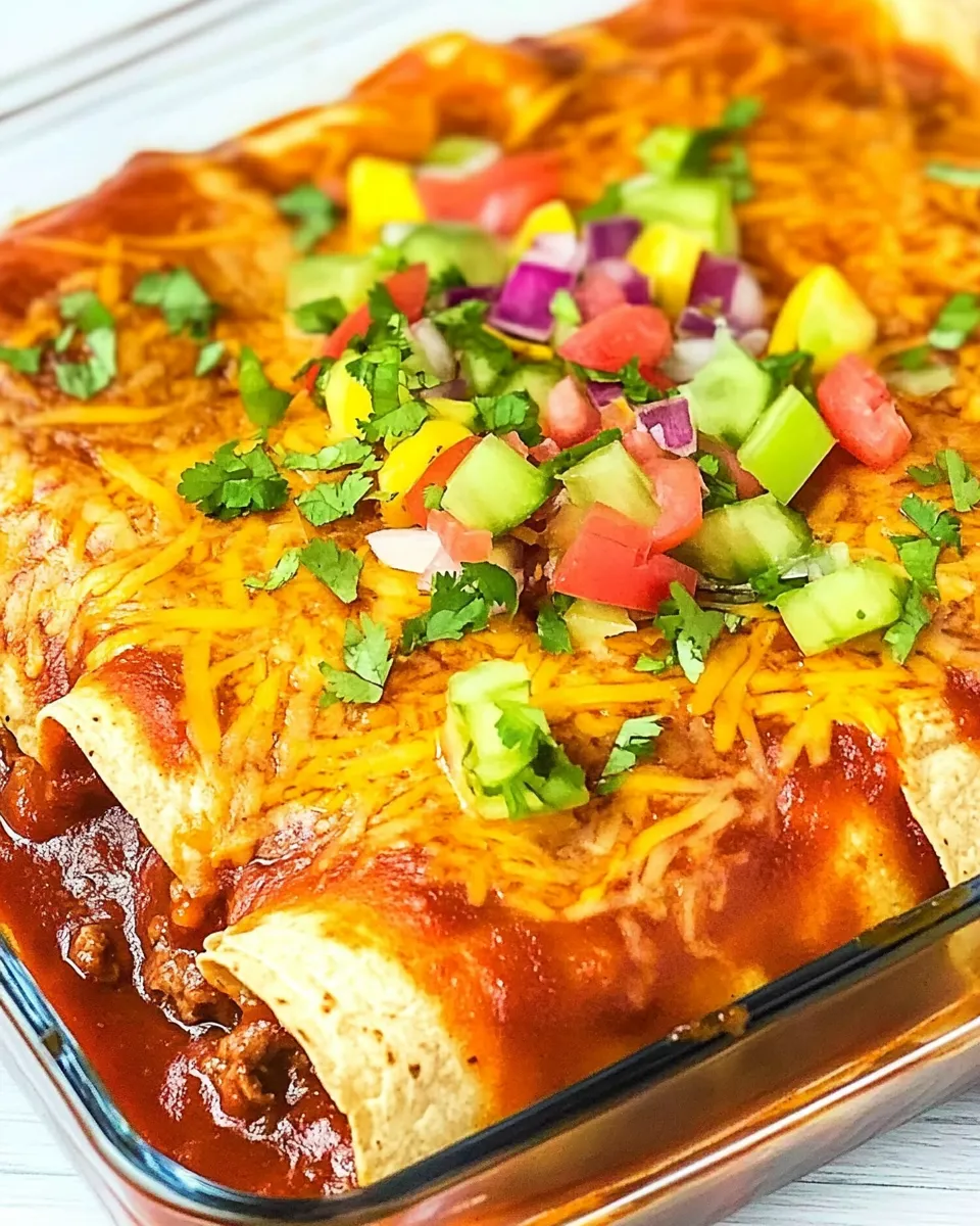 Easy Beef Enchilada Bubble Up recipe photo