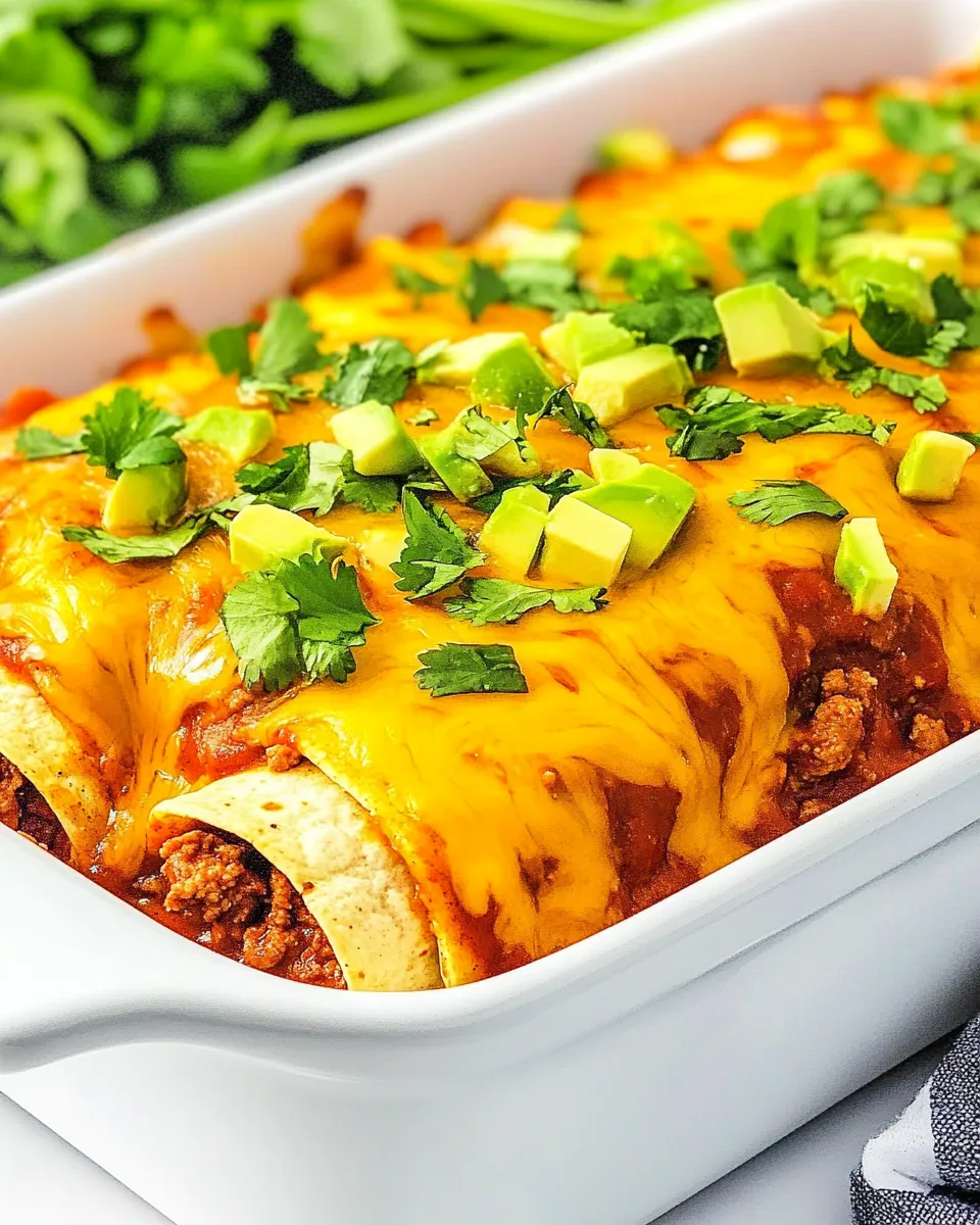 Delicious Beef & Cheese Enchilada Casserole (Low-Carb) photo