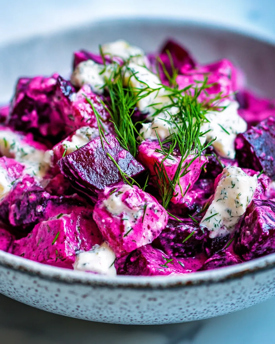 Classic Beet and Potato Salad with Dill Dressing image