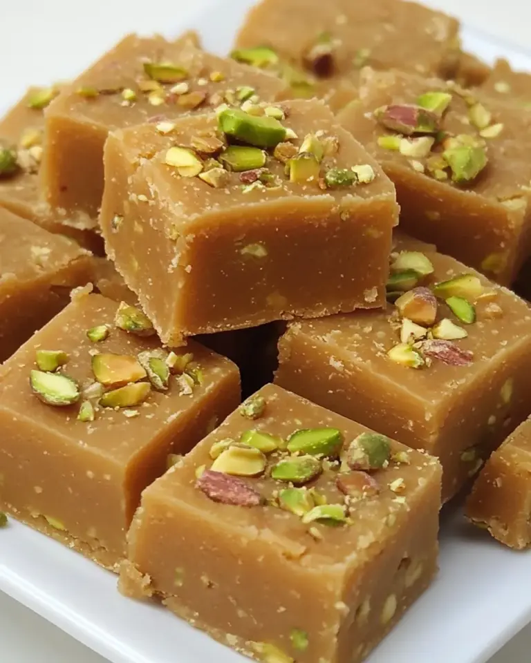 Homemade Besan Ki Barfi (Pakistani Chickpea Pistachio Fudge) photo