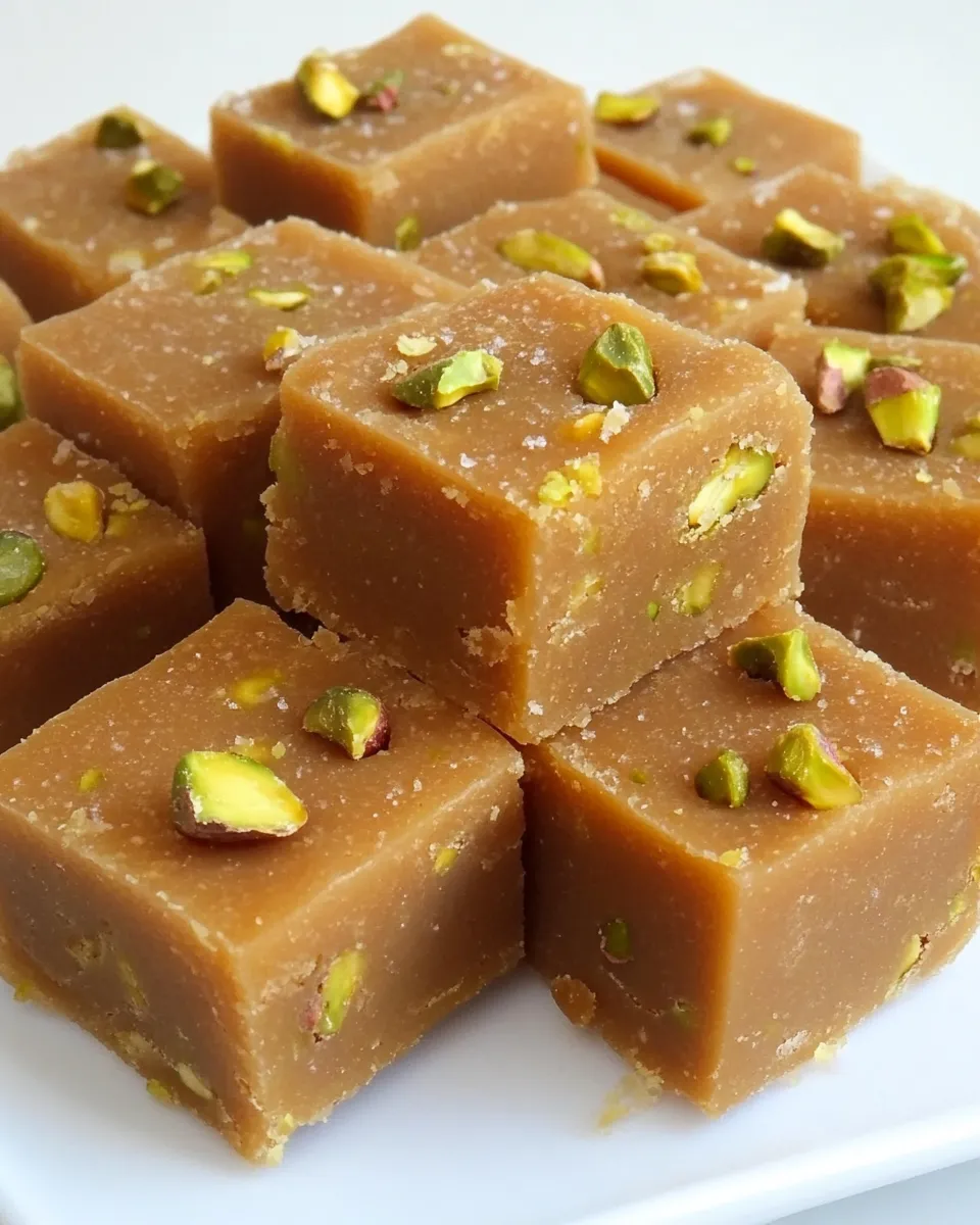 Classic Besan Ki Barfi (Pakistani Chickpea Pistachio Fudge) image