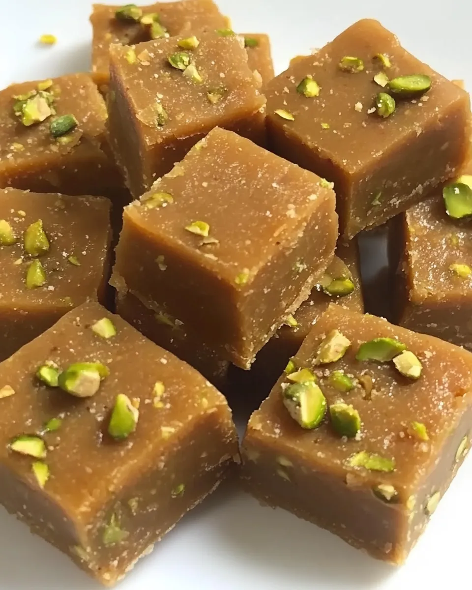 Easy Besan Ki Barfi (Pakistani Chickpea Pistachio Fudge) picture