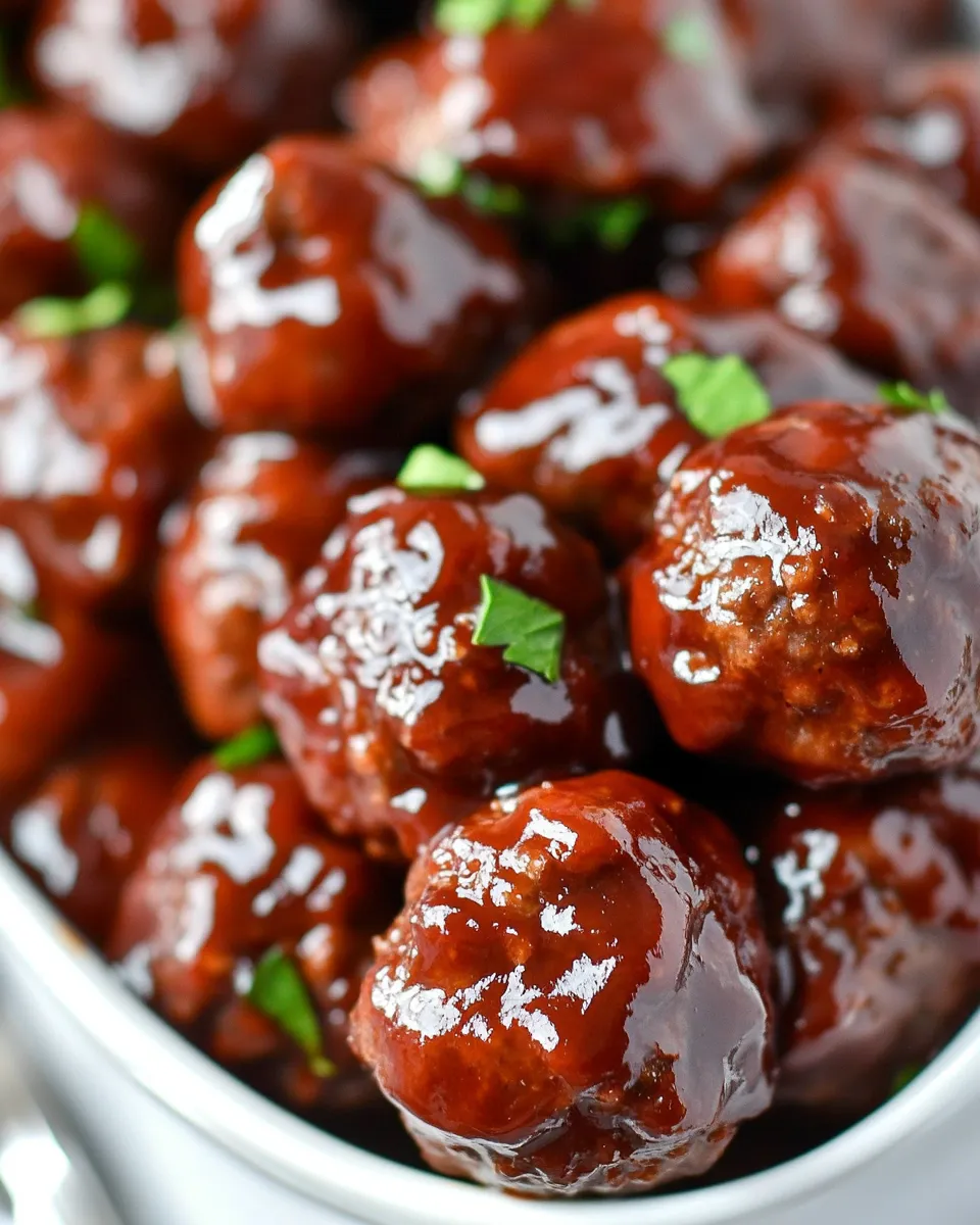 Homemade Best BBQ Crockpot Meatballs photo