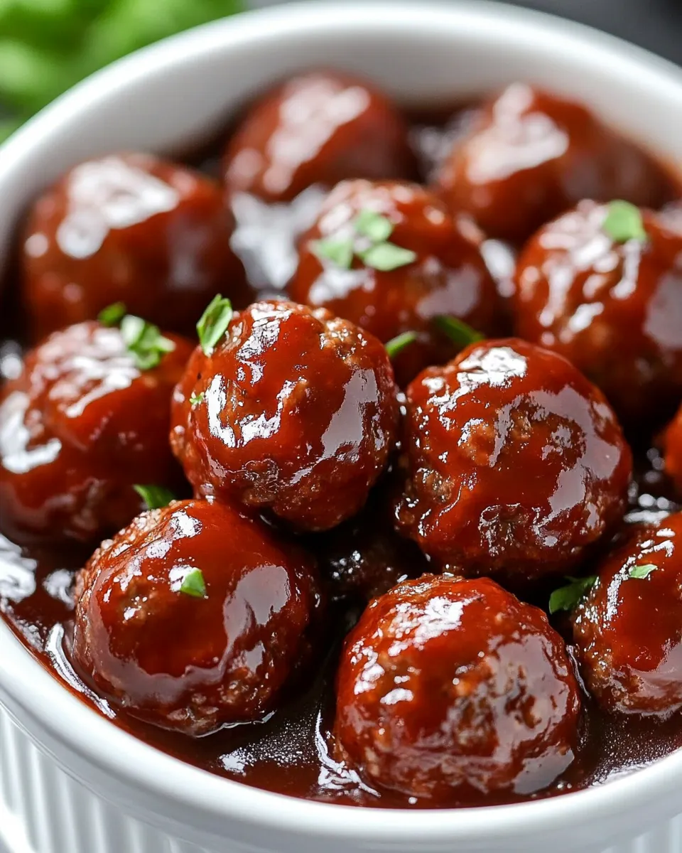 Classic Best BBQ Crockpot Meatballs image