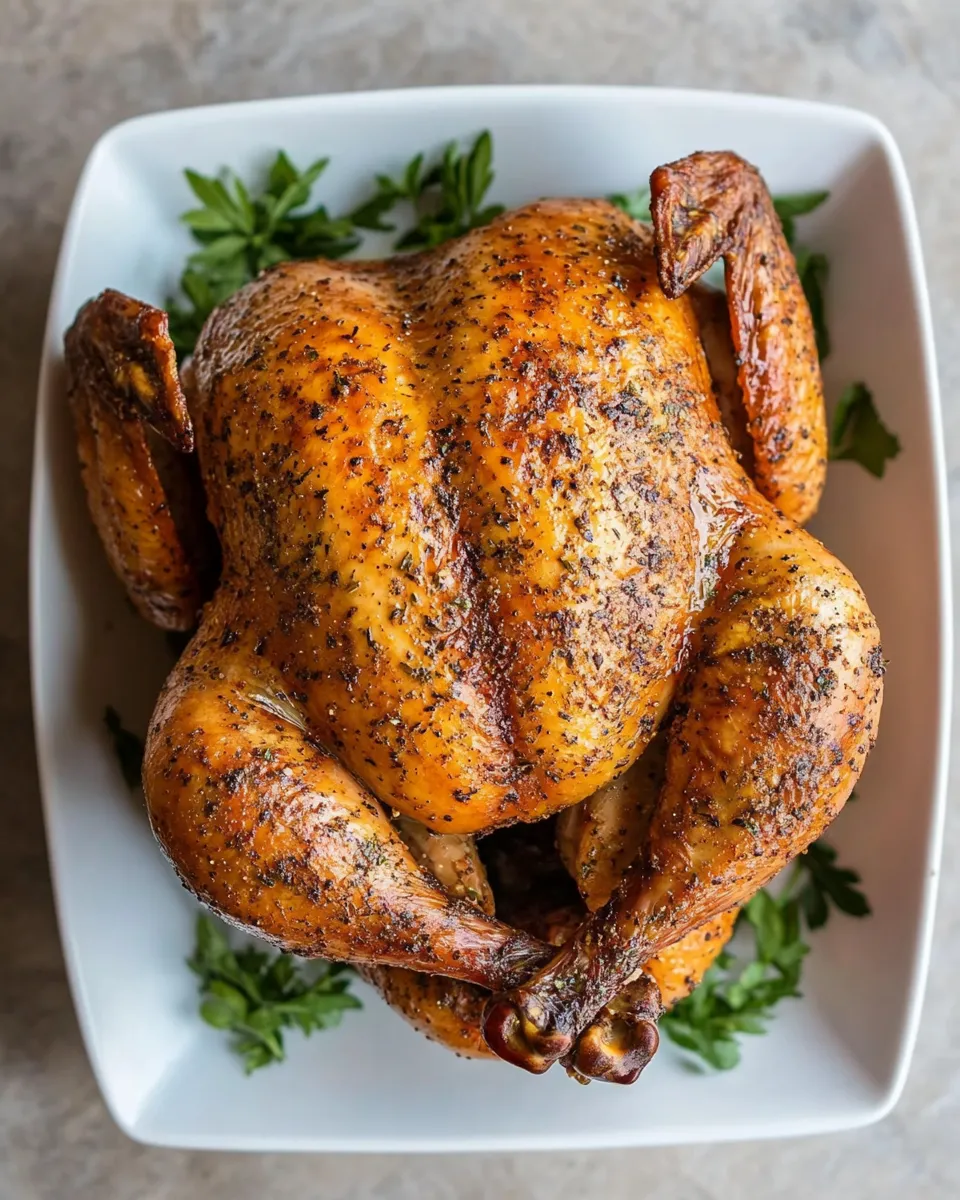 Delicious Best Smoked Whole Chicken Without Brine (Traeger Demo) shot