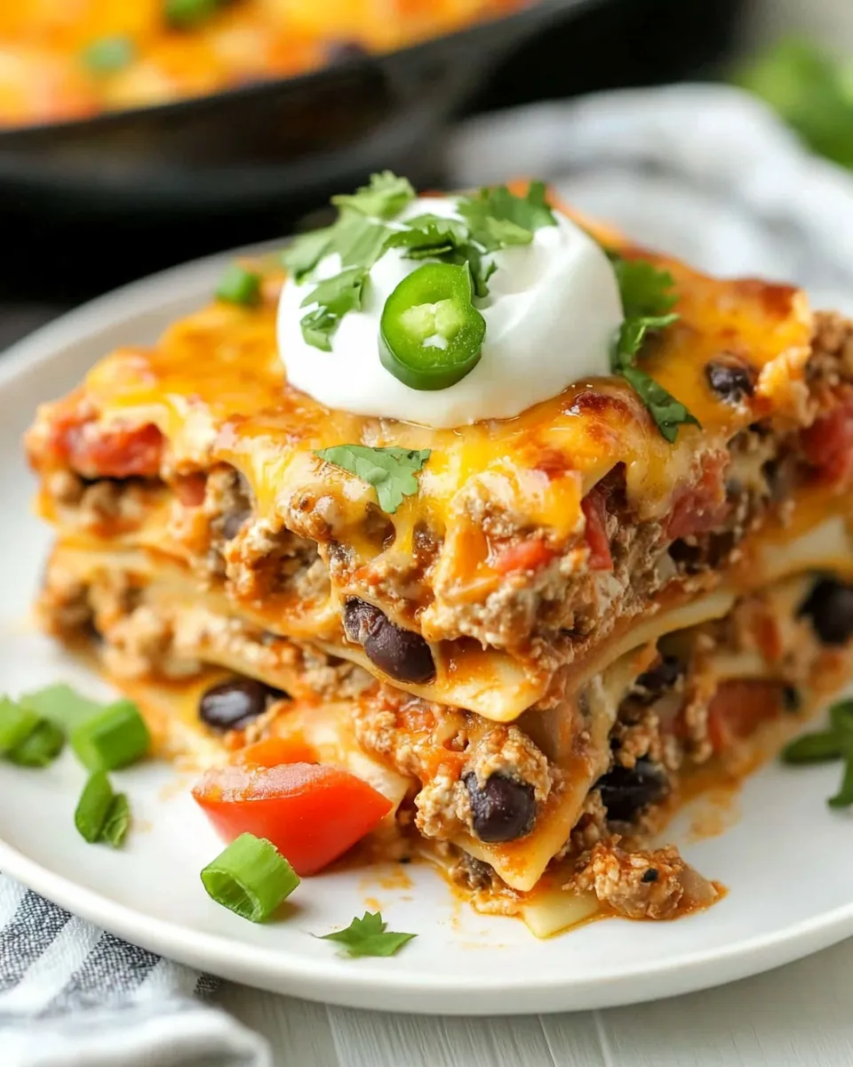 Homemade Best Taco Lasagna Recipe photo