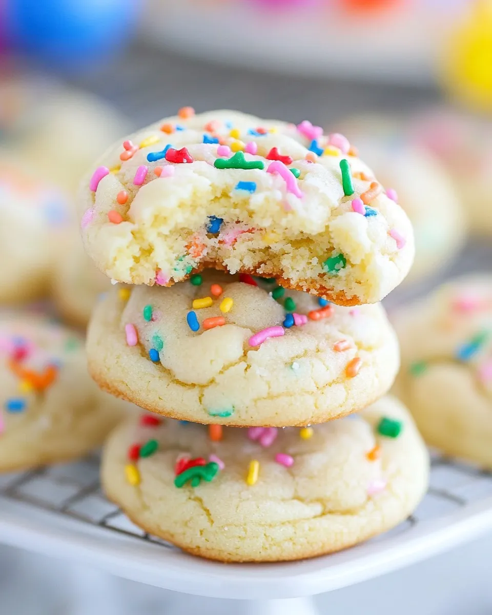 Homemade Birthday Cake Cookies image