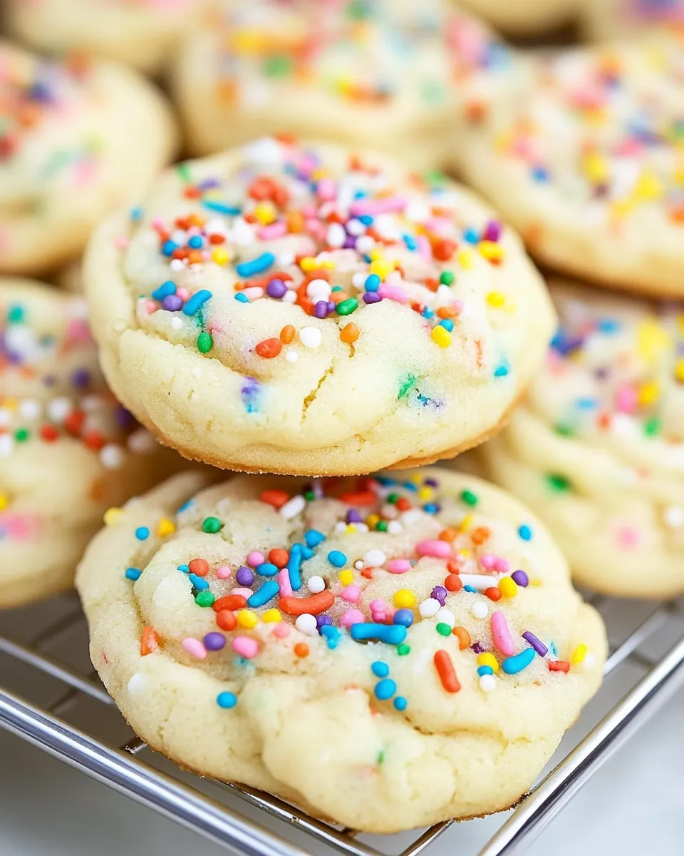 Classic Birthday Cake Cookies photo
