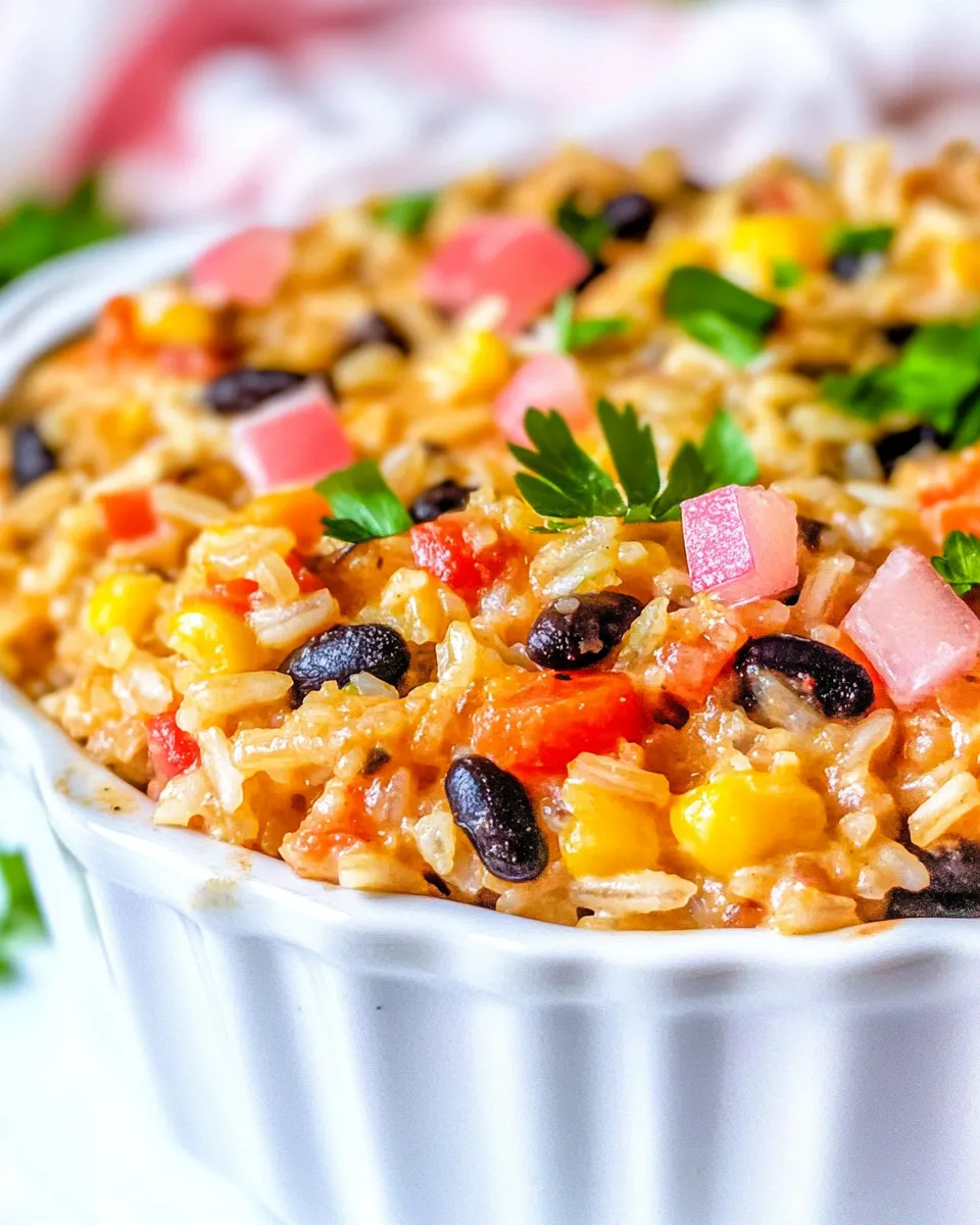 Delicious Black Bean and Rice Casserole shot