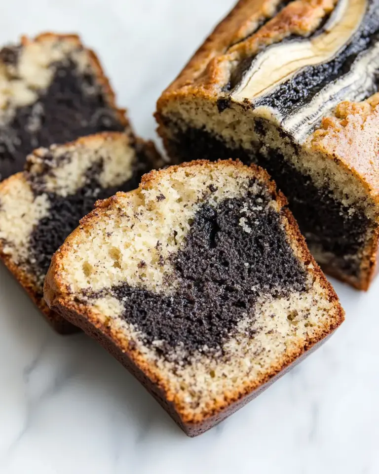 Homemade Black Sesame Swirl Banana Bread photo