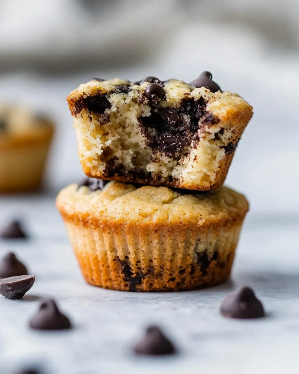 Delicious Black Walnut Chocolate Chip Keto Low-Carb Muffins With Almond Flour shot