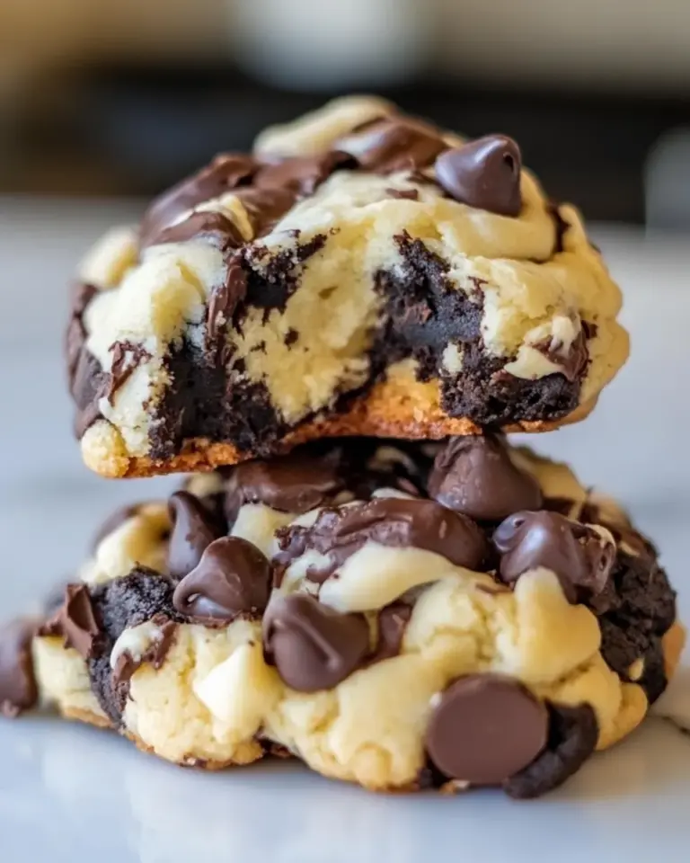 Homemade Black & White Cookies: Cream Cheese Chocolate Chip & Dark Chocolate Dark Brown Sugar photo