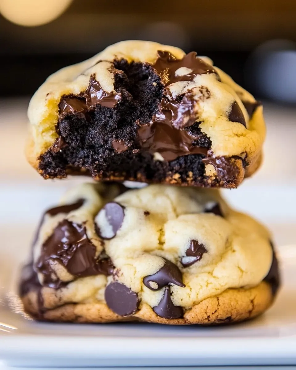 Classic Black & White Cookies: Cream Cheese Chocolate Chip & Dark Chocolate Dark Brown Sugar image