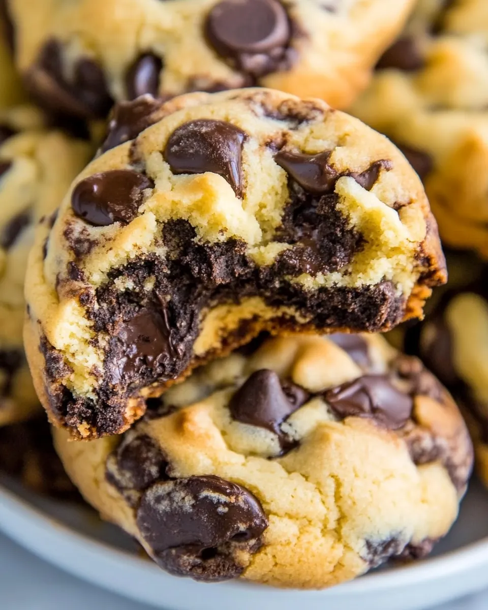 Easy Black & White Cookies: Cream Cheese Chocolate Chip & Dark Chocolate Dark Brown Sugar picture