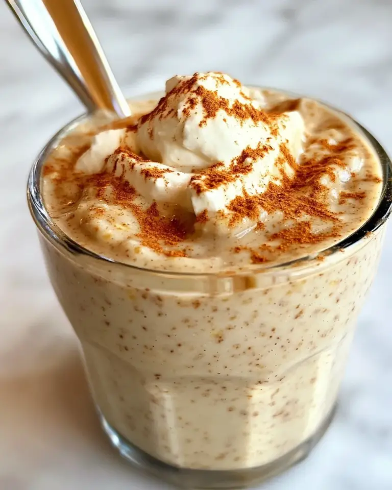Homemade Blended Cinnamon Roll Protein Overnight Oats photo