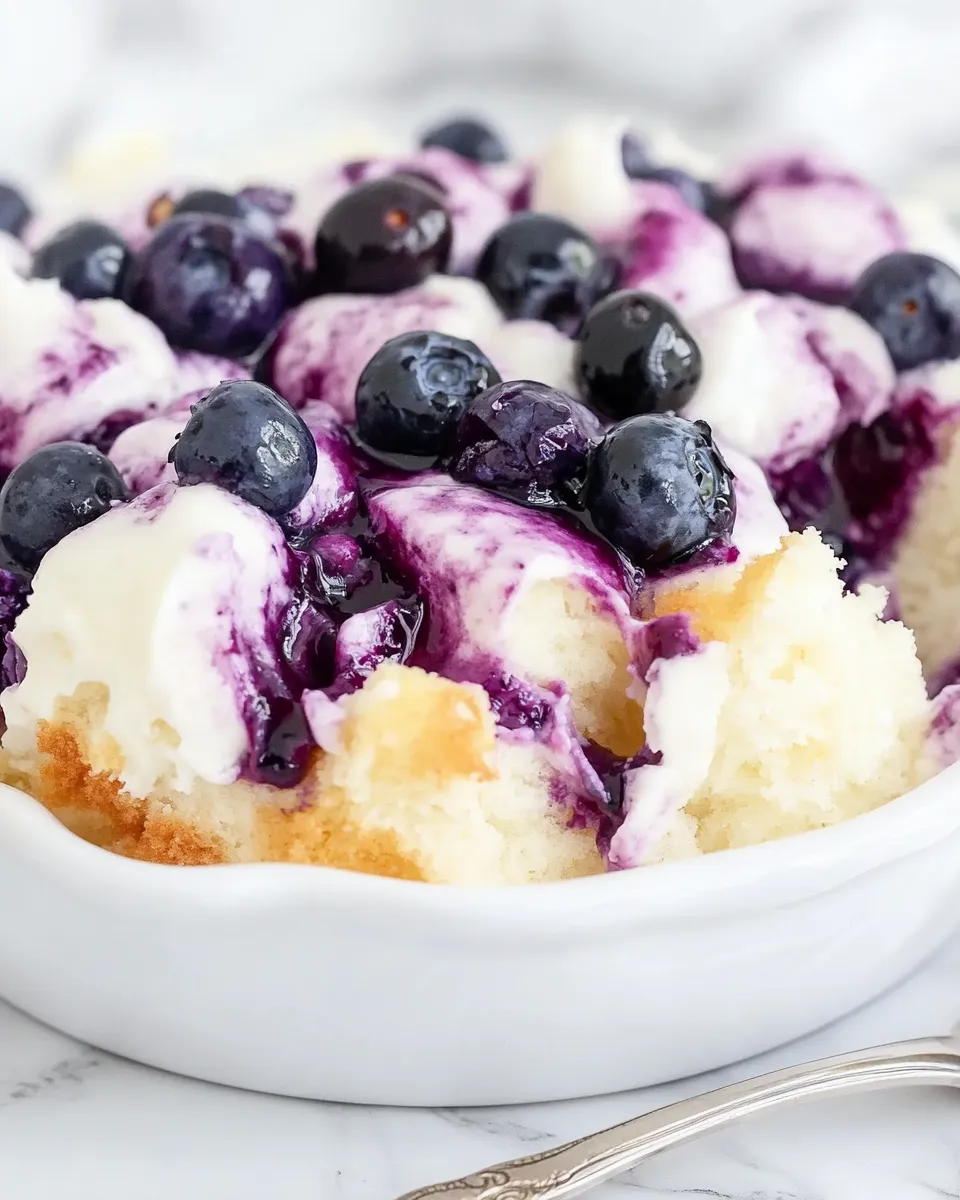 Classic Blueberry Angel Food Cake image