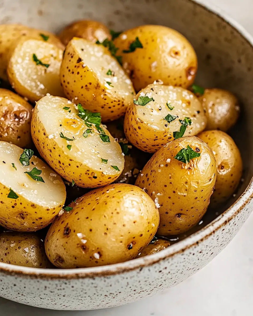 Delicious Boiled Potatoes shot