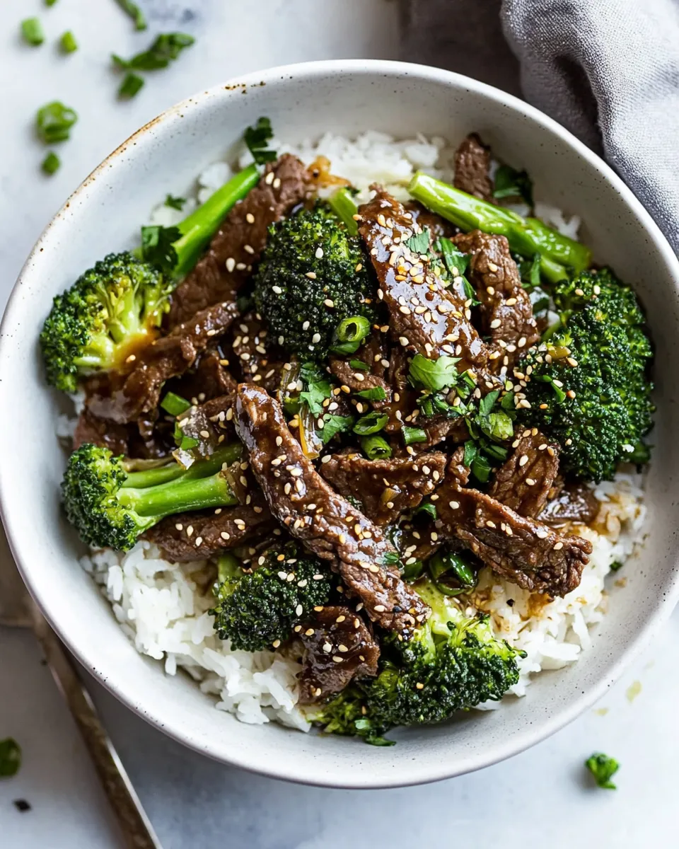 Delicious Broccoli Beef Recipe shot