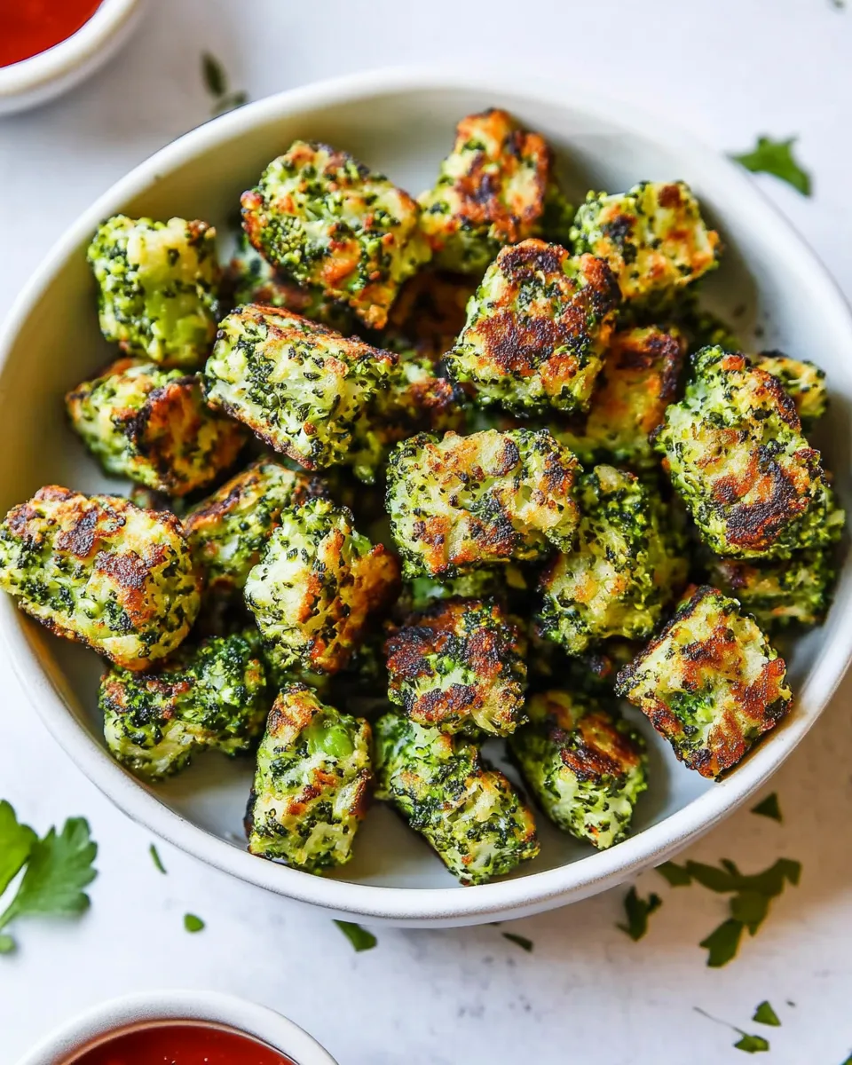 Delicious Broccoli Tots shot