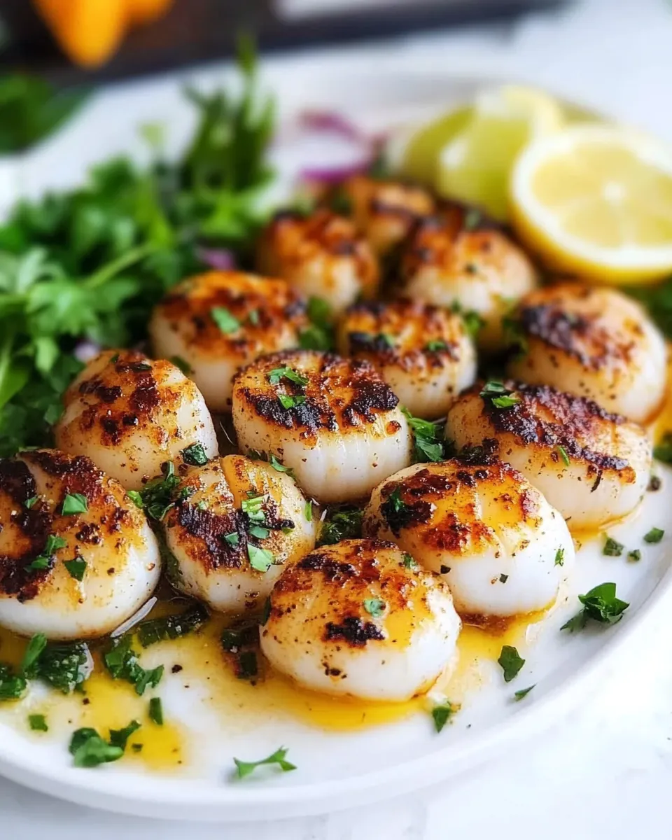 Classic Broiled Scallops image
