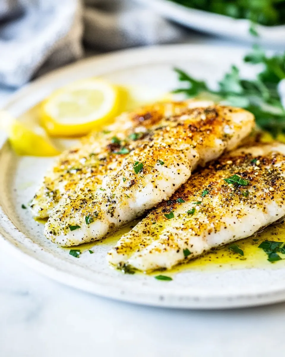 Delicious Broiled Tilapia Oreganata shot