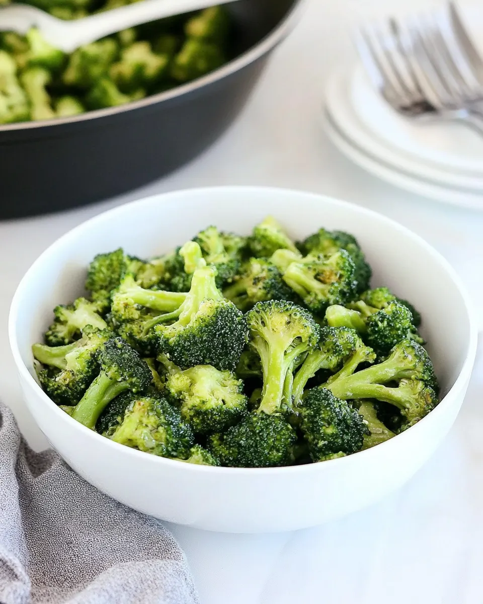 Tasty Brown Butter Broccoli shot