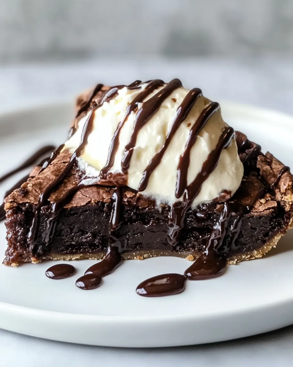 Classic Brownie Pie a la Mode photo