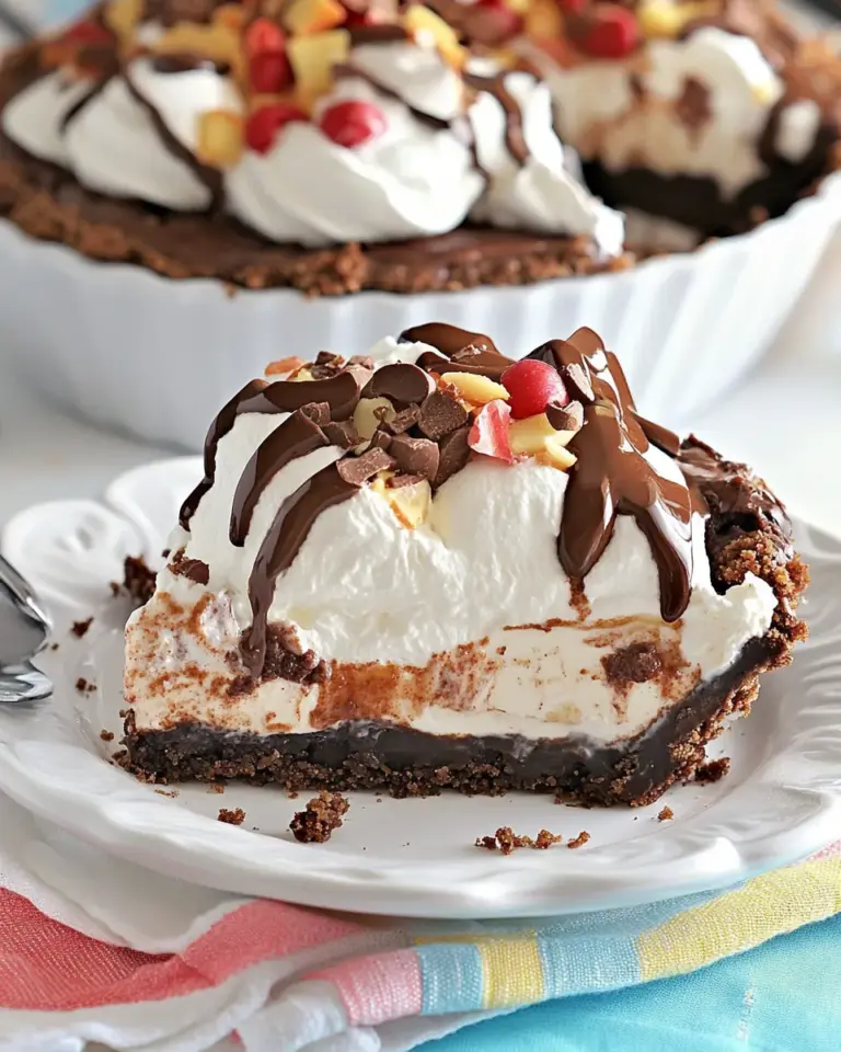 Homemade Brownie Sundae Pie photo