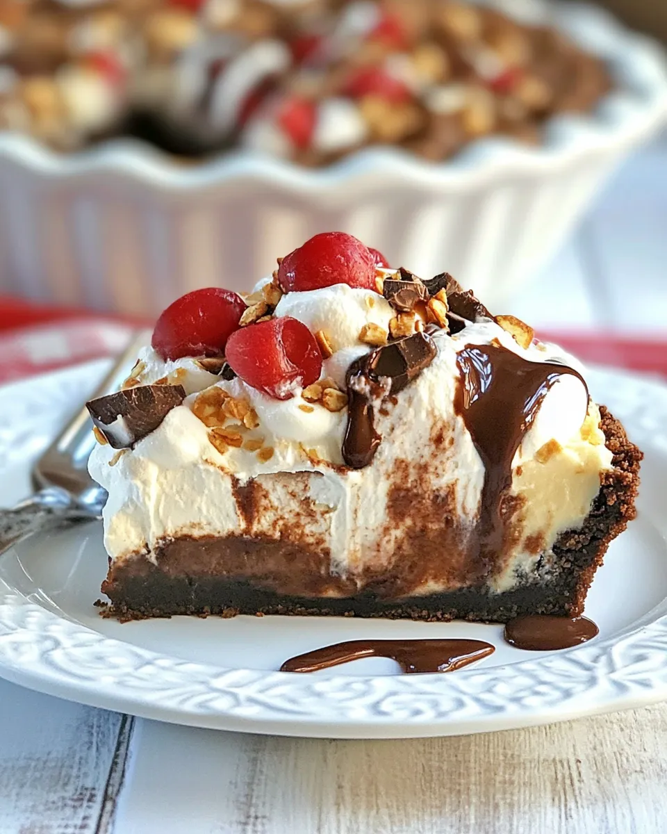 Easy Brownie Sundae Pie recipe photo