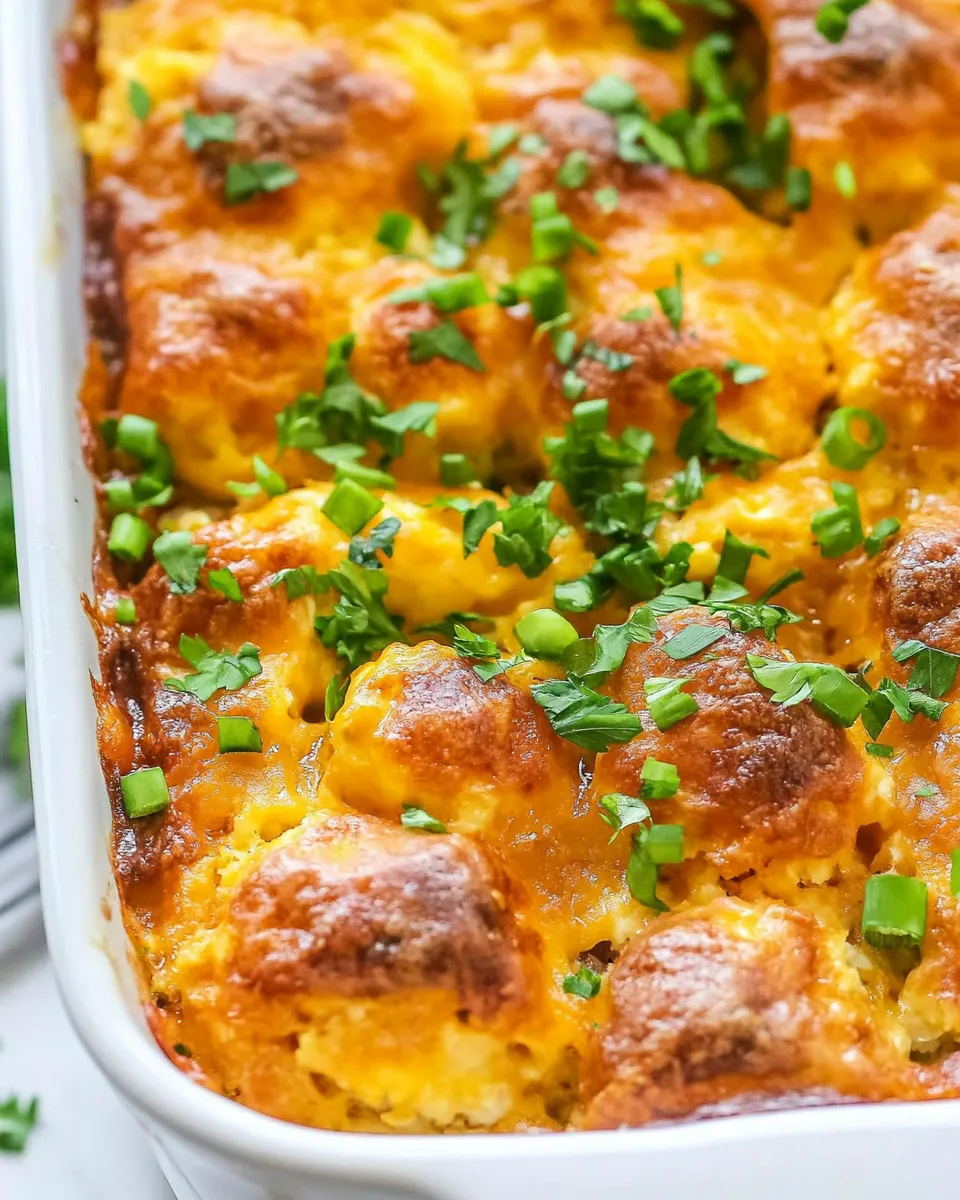 Delicious Bubble Up Breakfast Casserole shot