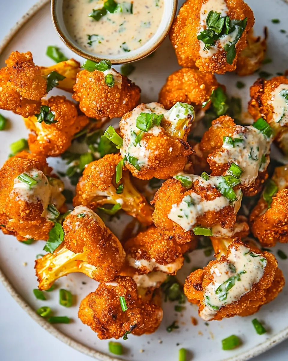 Classic Buffalo Cauliflower with Spicy Tahini Ranch. image