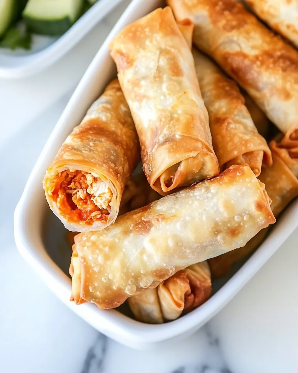 Classic Buffalo Chicken Egg Rolls image