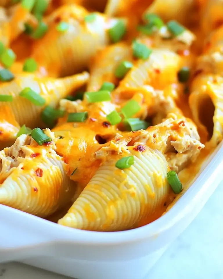 Homemade Buffalo Chicken Stuffed Shells Recipe photo