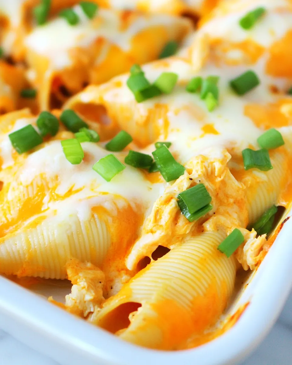 Classic Buffalo Chicken Stuffed Shells Recipe image