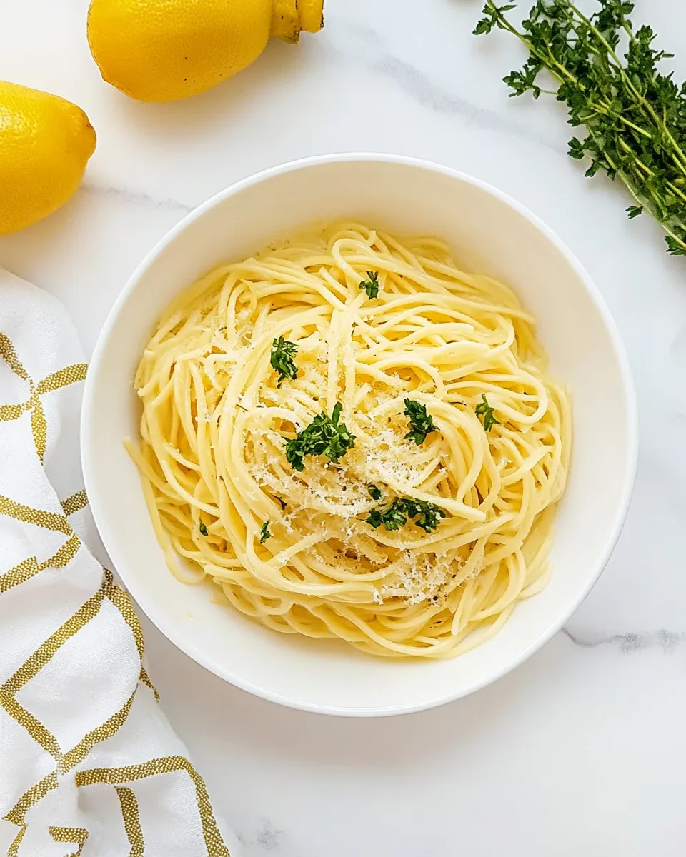 Delicious Buttered Noodles shot