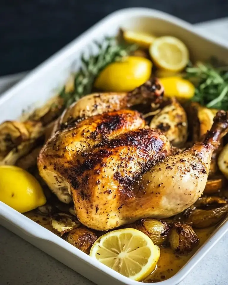 Homemade Butterflied Lemon Roast Chicken photo