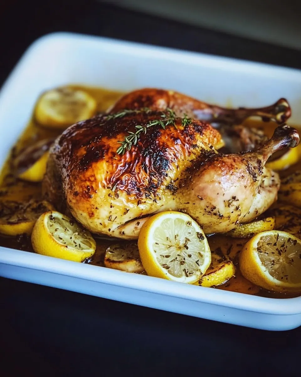 Classic Butterflied Lemon Roast Chicken image