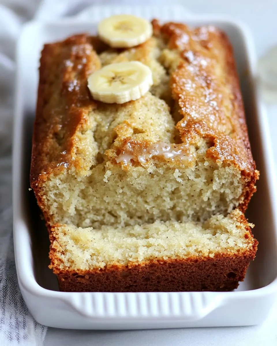 Delicious Buttermilk Banana Bread shot